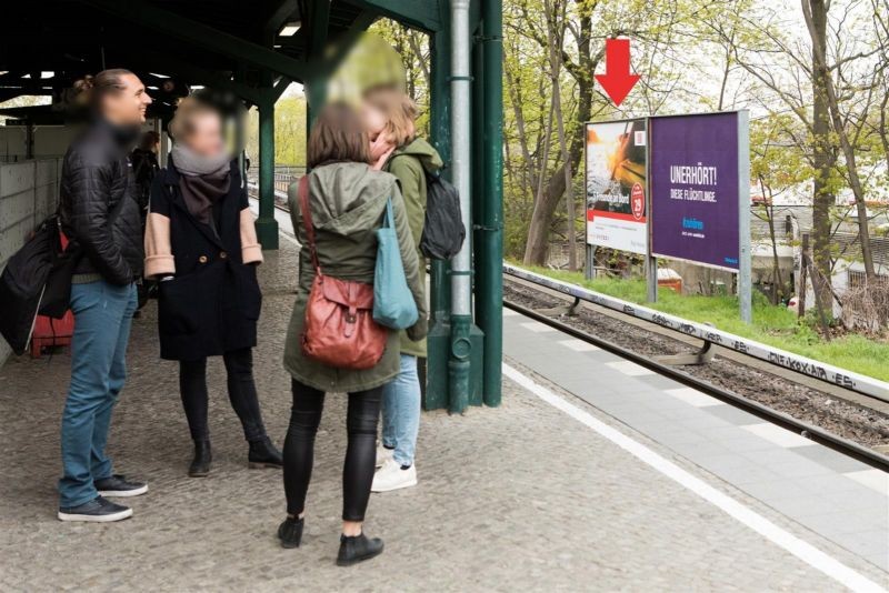 S-Bf Eichborndamm, HGL, Höhe Treppenabgang