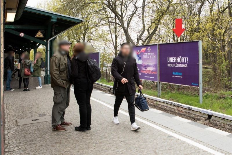S-Bf Eichborndamm, HGL, Ende Überdachung