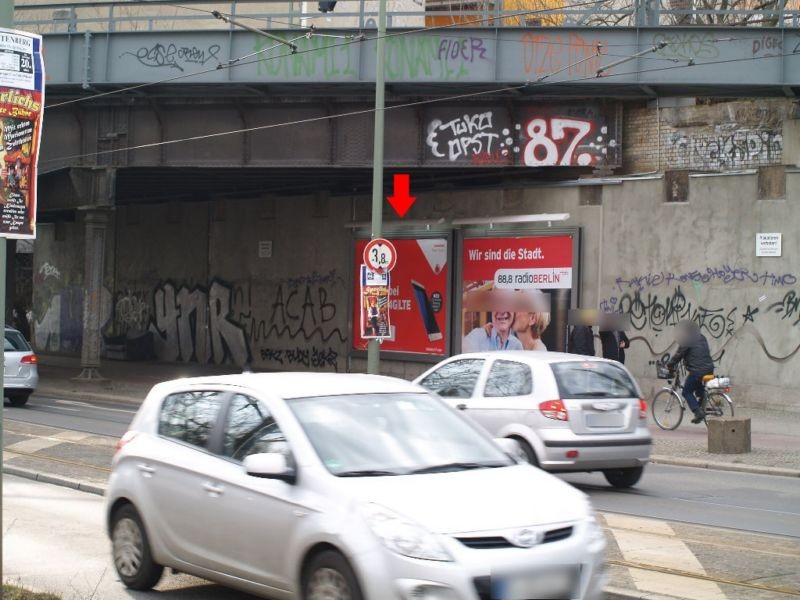 Gürtelstr., DB-Brücke, Ri. Scharnweber Str.