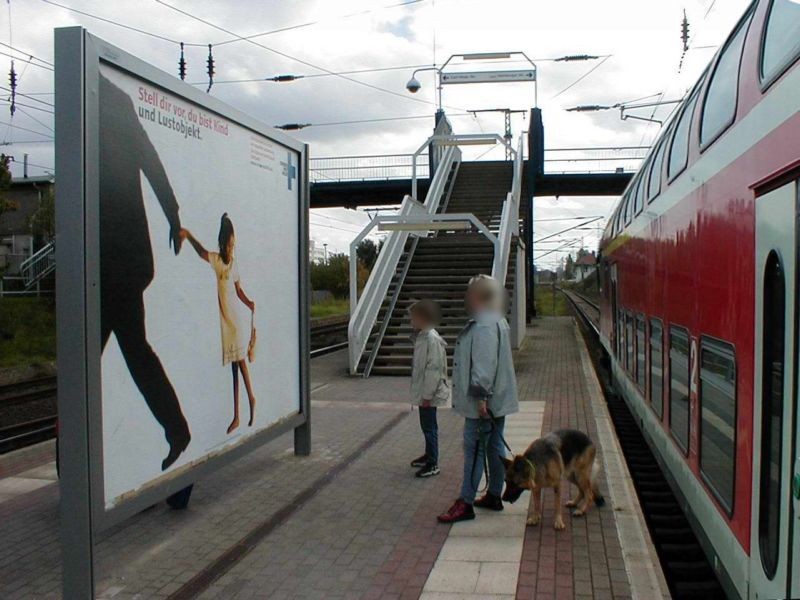 S-Bf Bramow, Bstg.,Gleis, Richtung Hbf