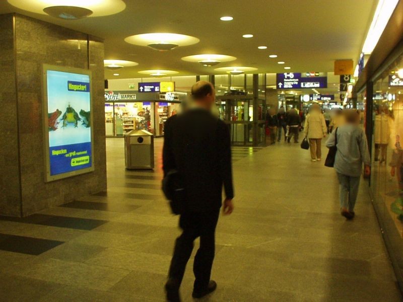 Hbf, Passage geg. Zugang Gl. 9, Nord
