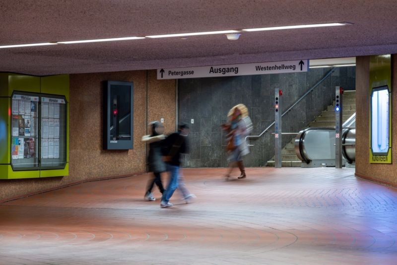 U-Bf Kampstraße, VTE, Ausg. Petergasse