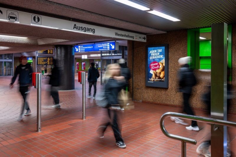 U-Bf Kampstraße, VTE, v. Zugang Ri. Westenhellweg