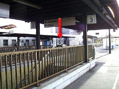 S-Bf Schifferstadt, Haus-Bstg.,Sicht Gleise