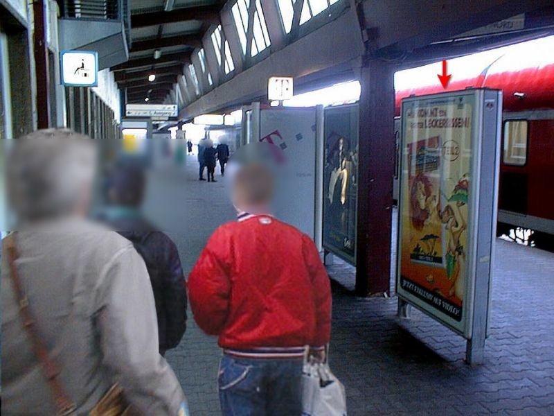 Hbf, Bstg., Gleis 1, Seite EG, 2. Sto.