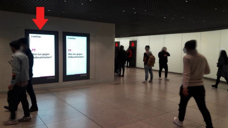 U-Bf Hbf, Sperrengeschoss bei Karstadt li.