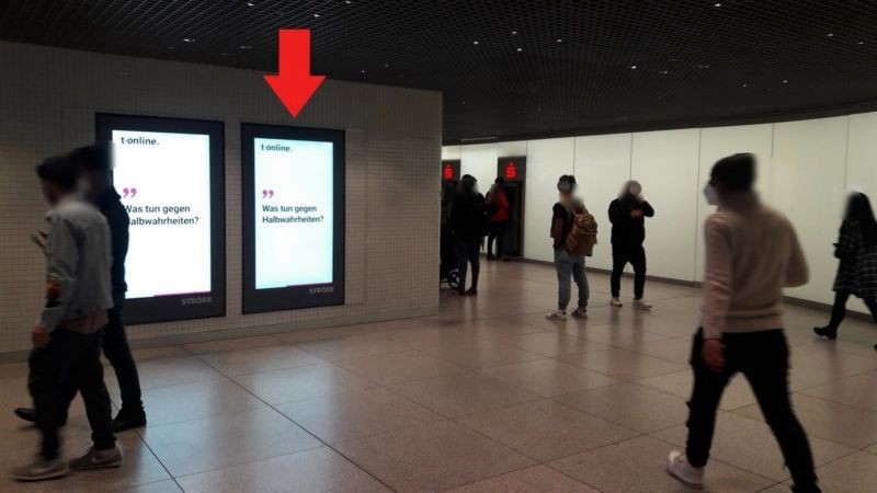 U-Bf Hbf, Sperrengeschoss bei Karstadt re.