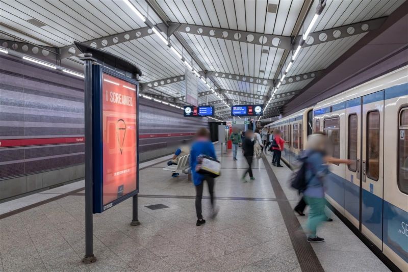 Harthof/U-Bahnsteig Gleis 2