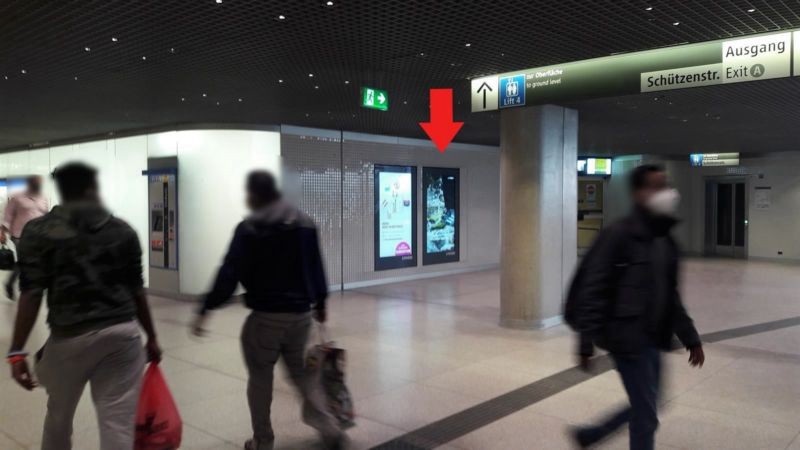 U-Bf Hbf, MUC Sperrengeschoss, Ausgang re. (7598)