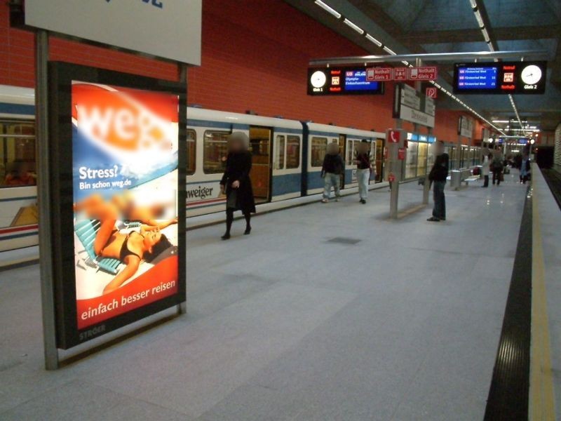 Oberwiesenfeld/ U-Bahnhof Bahnsteig West Gleis 2