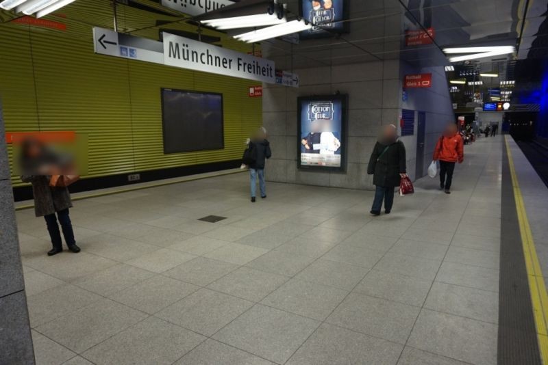 Münchner Freiheit Bahnsteig mitte Gl. 1+3