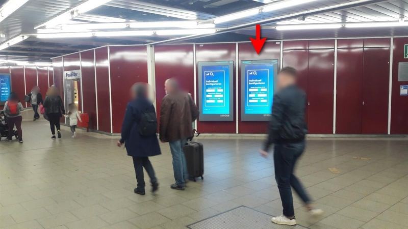 U-Bf Ostbf., S-Pass. nb. Aufg. Bus-Bf re.