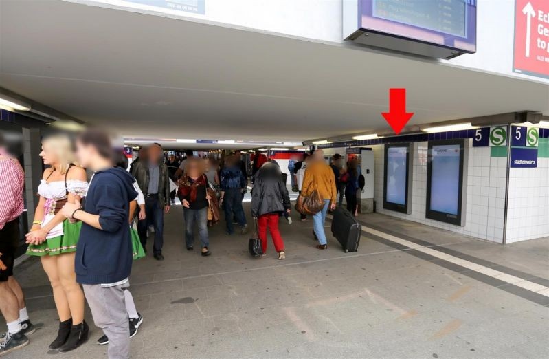 Bf Pasing,Haupttunnel Höhe Gl.4/5,2.Fl. li.