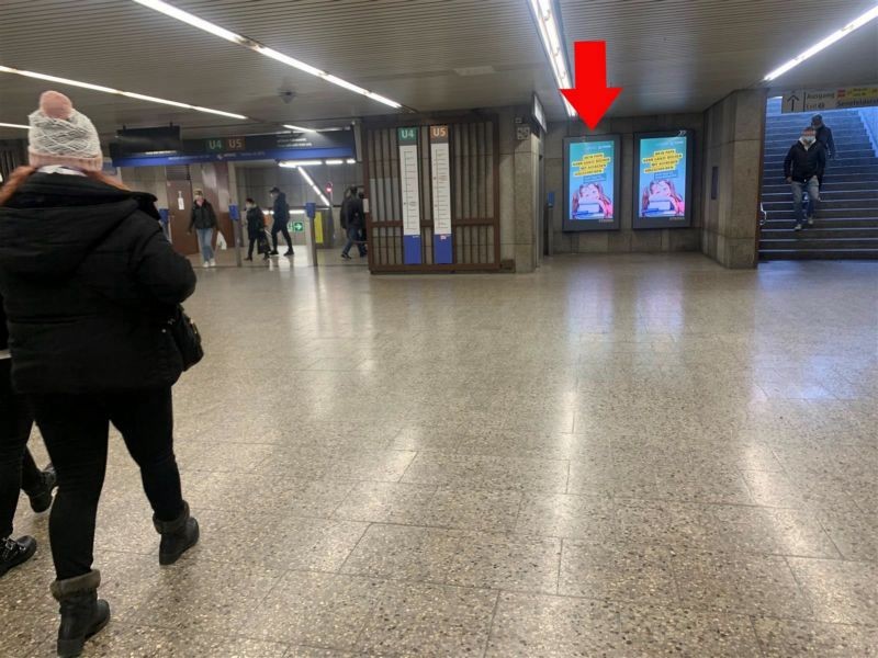 U-Bf Hbf, VTE U4, Ausg. Bayers. Aufg. li.