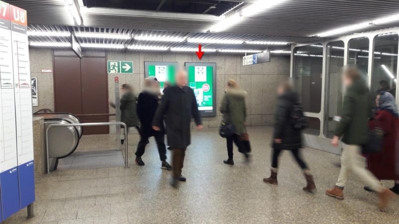 U-Bf Hbf, Abg. Ri. OEZ ZG Überg. U1-U4 re.