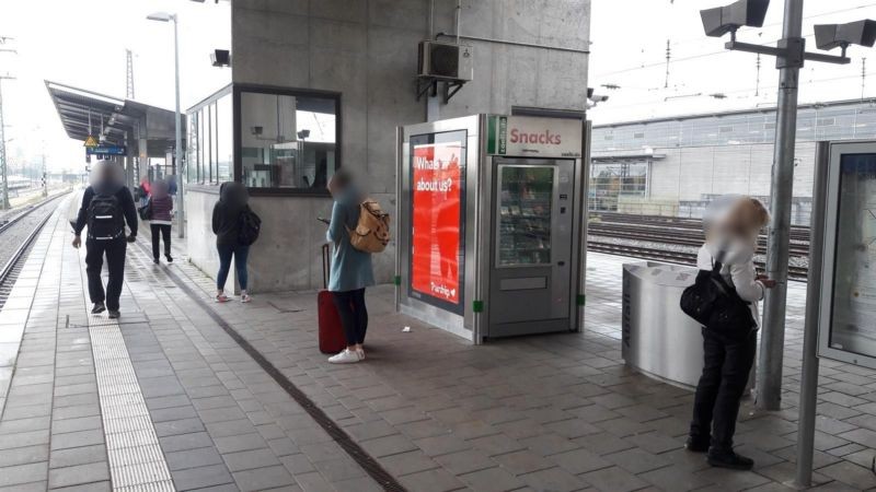 S-Bf Hirschgarten, Gleis 1 1. Standort, Automat
