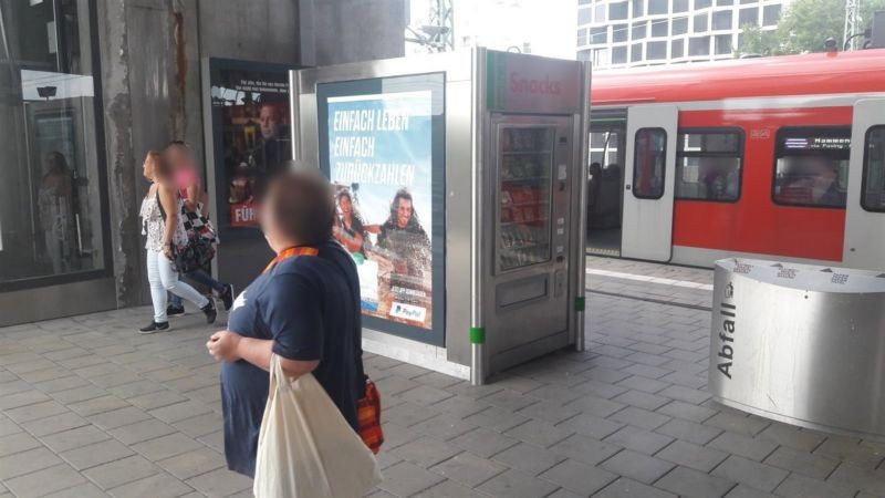 S-Bf Hirschgarten, Gleis 2 1. Standort, Automat
