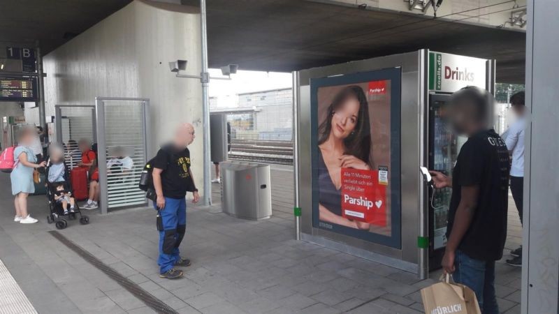 S-Bf Hirschgarten, Gleis 1 2. Standort, Automat