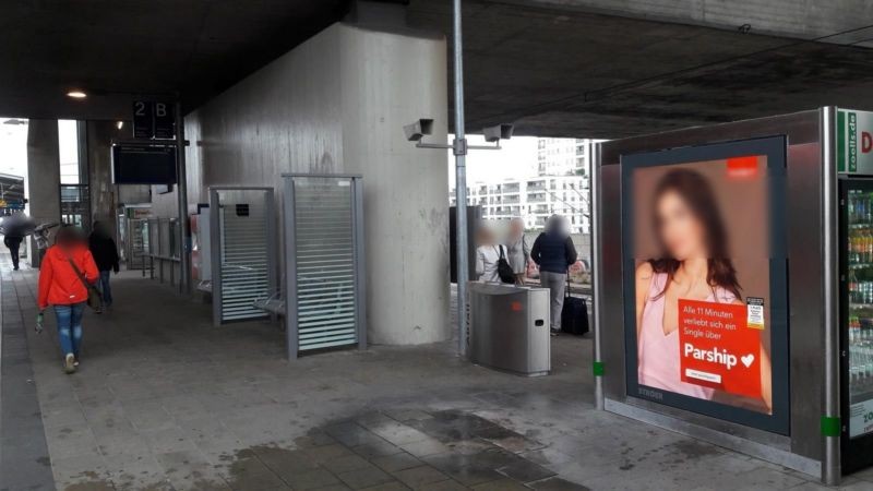 S-Bf Hirschgarten, Gleis 2, 2. Standort, Automat