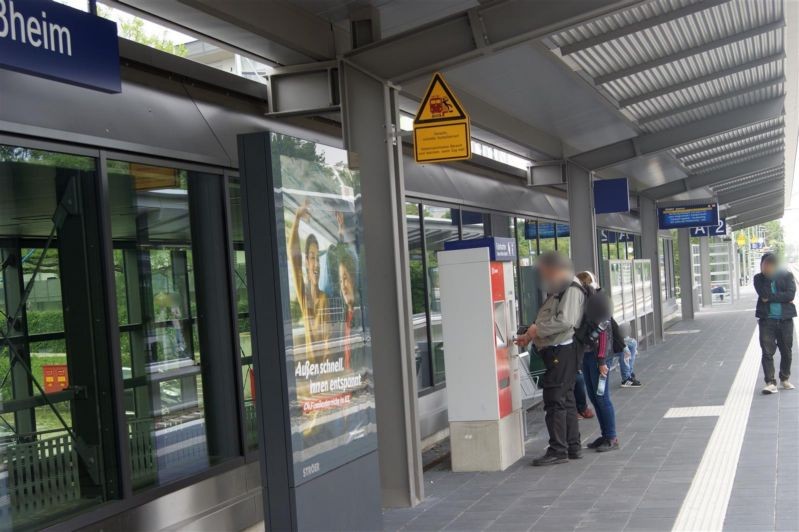 S-Bf Unterschleißheim, Bstg, Ri. München
