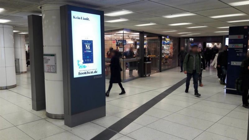 Hbf, VTE -1, v. 2. Säule Übergang U1/U2