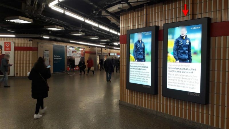 U-Bf Rotkreuzpl.,V-Ebene Süd, ggü.Eing.Leonrod.re.