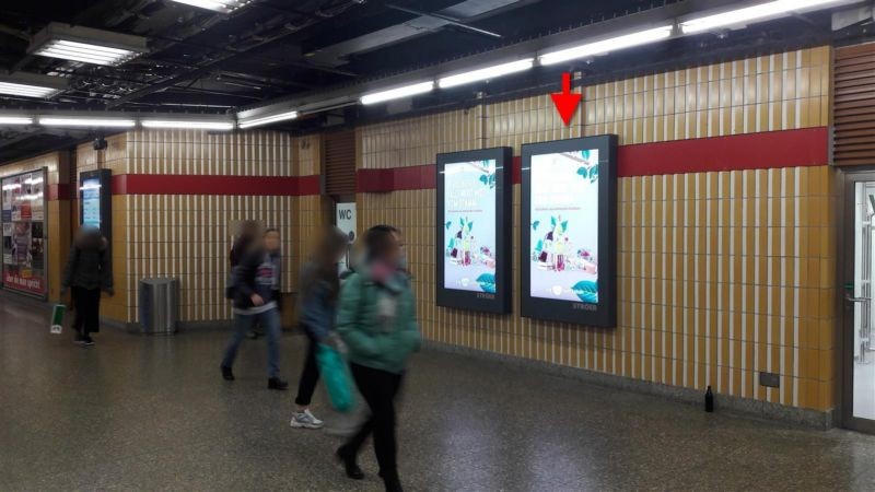 U-Bf Rotkreuzpl., V-Ebene Süd, Zug.U-Bahn re.