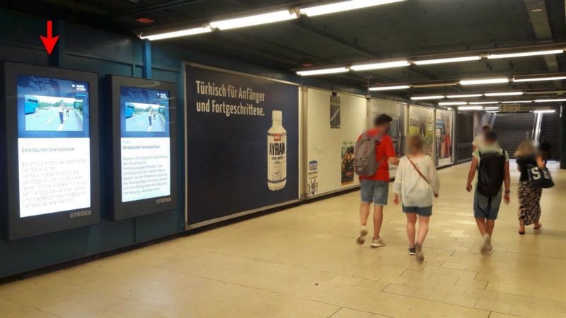 U-Bf Marienplatz, VTE re. v. Notruf li.