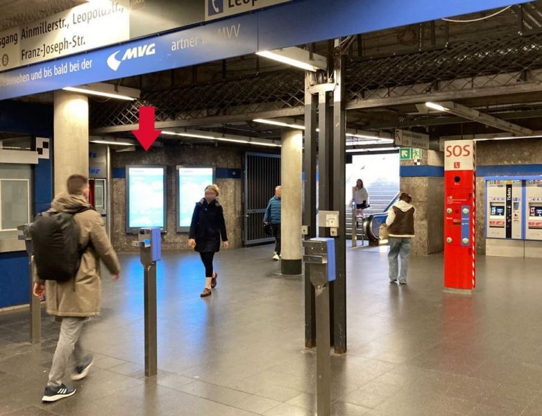 U-Bf., Giselastr. Nord, Ausg. Fr.-Jos.-Str. Ns.