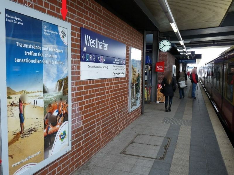 S-Bf Westhafen, Bstg., am EG, Gl.1, Ri. Wedding, 1