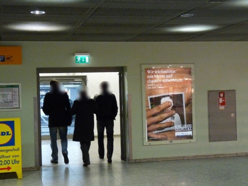 Bf Ostbahnhof, UG. re. nb. Ausg. Tiefgarage