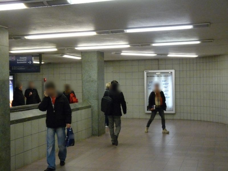 S-Bf Bundespl, Überg. z. U-Bahn, Ri. Steglitz. li.