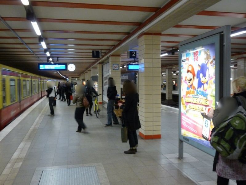 S-Bf Nordbahnhof, Bstg., Se. Gleis 1, 2. Sto.
