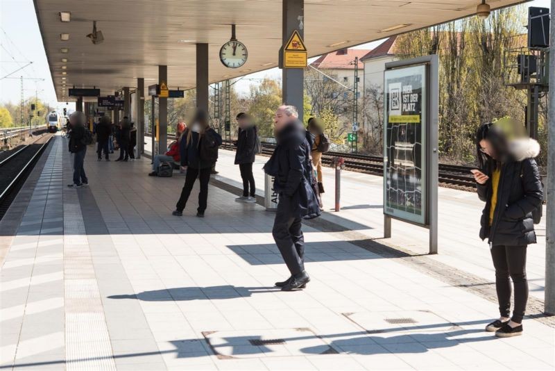 S-Bf Jungfernheide, Regio-Bstg., Sicht S-Bstg.