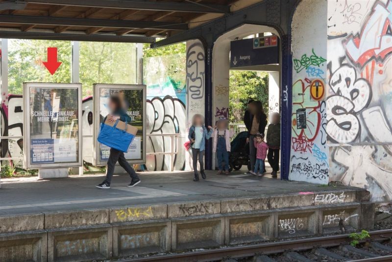 Bf Charlottenhof, Bstg., Gleis 2, 1.Sto.