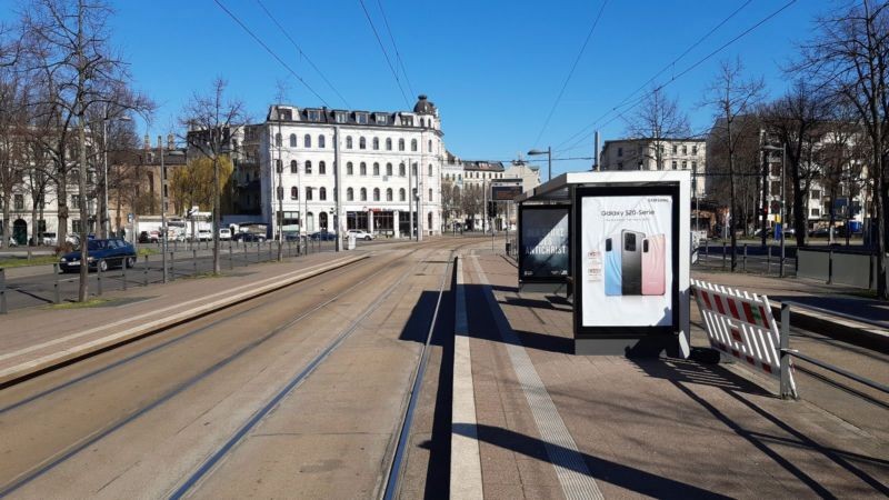Jahnallee/Waldplatz geg. Arena sew. re./We.re.