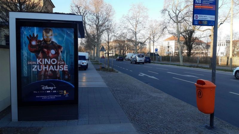 Johannisallee 50 m vor Prager Str./We.li.