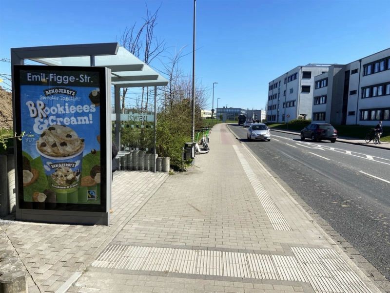 Emil-Figge-Str. geg. Herbert-Frommb.-Weg/We.li.