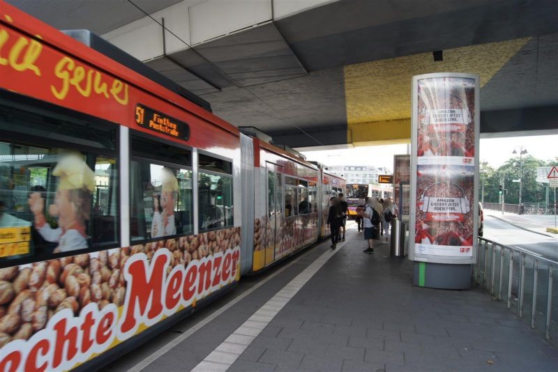 Binger Str./Cityport/sew./vor Brücke/Anfahrt