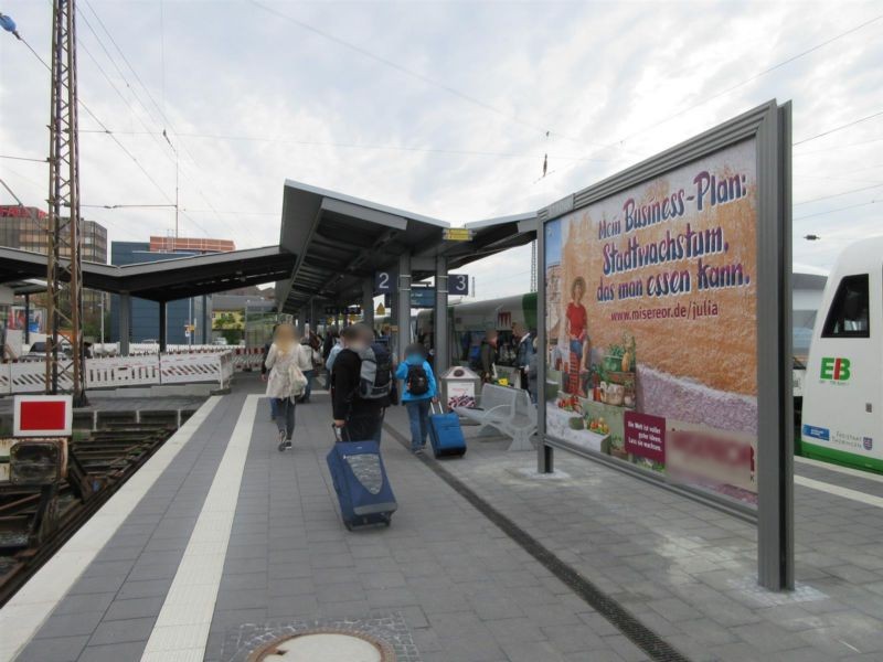 Hbf, Bstg., Gleis 2/3,Si. Empfangsgebäude