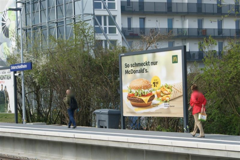 S-Bf Unterschleißheim, Bstg. 2 Ri. München 3. Sto.