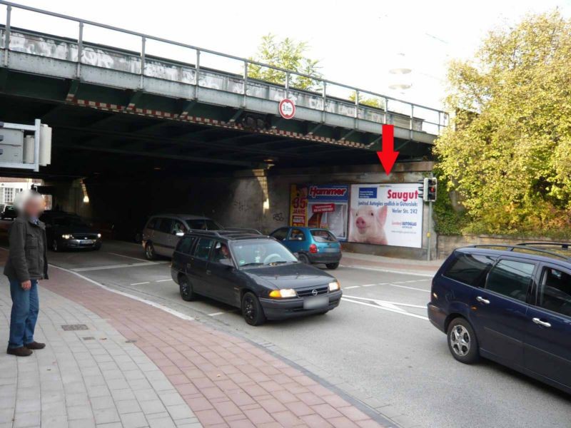 Kaiserstr./DB-Brücke, Seite Kirchstr.