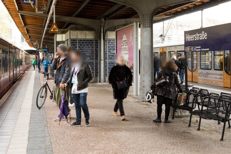 S-Bf Heerstr., Bstg., Gl. 1, zw.Aufsicht u.Stütze