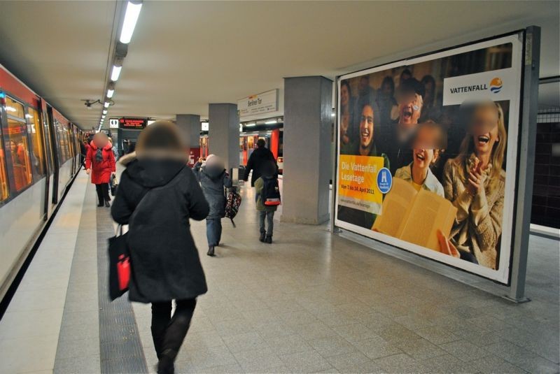 U-Bf Berliner Tor Bahnsteig Ri. Barmbek