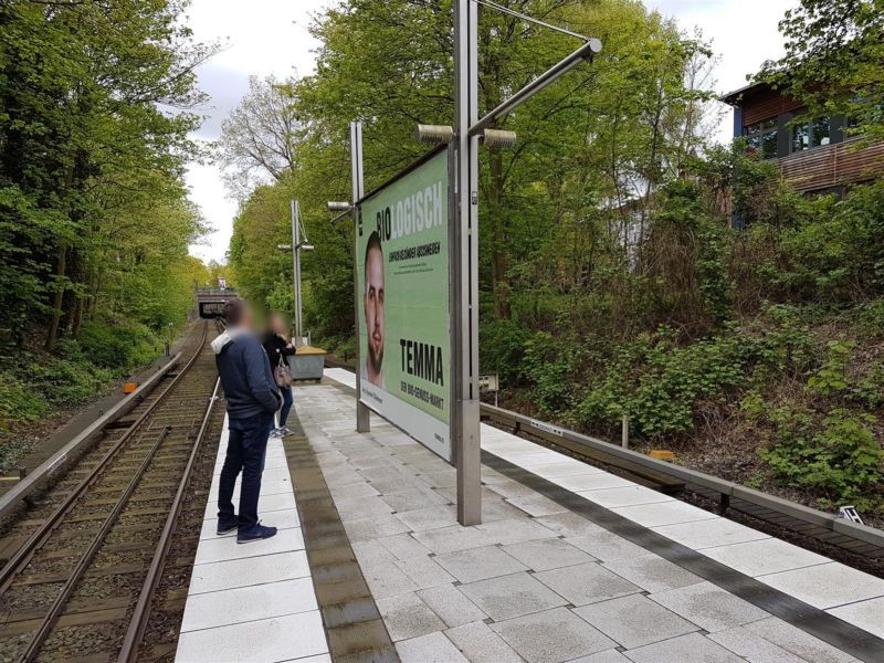 U-Bf Borgweg Bahnsteig Ri. Barmbek