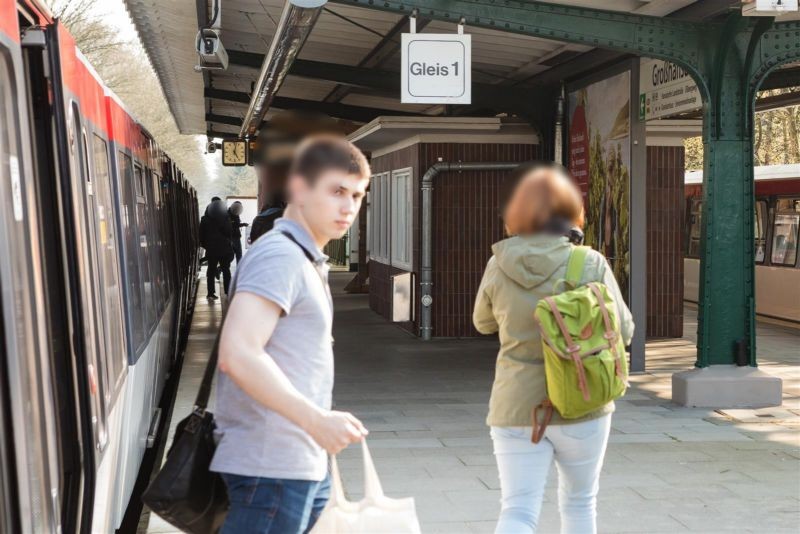 U-Bf Großhansdorf Bahnsteig Gl. 1, 1. Sto.