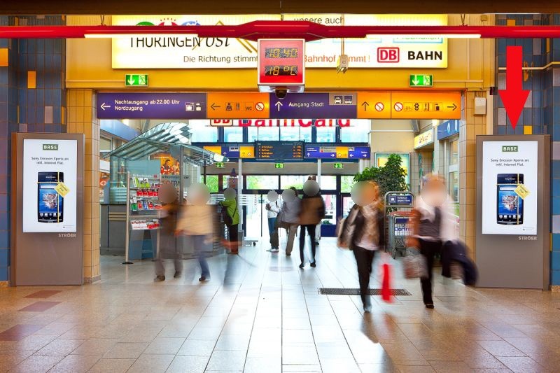 Hbf, Durchgang zur Empfangshalle 4/1