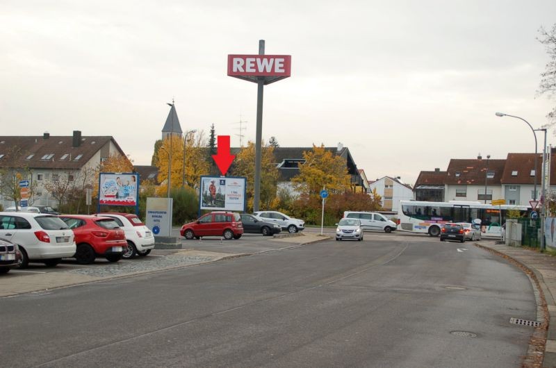 An der Breitenau 2 /Rewe/geg. Eingang/Sicht Markt (rts)