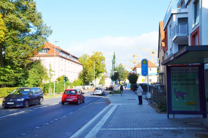 Geismar Landstr/Hts Magdeburger Weg/einwärts/innen  (WH)