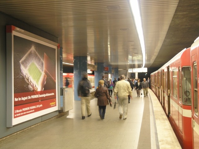 U-Bahnhof Frankenstr. stadteinwärts
